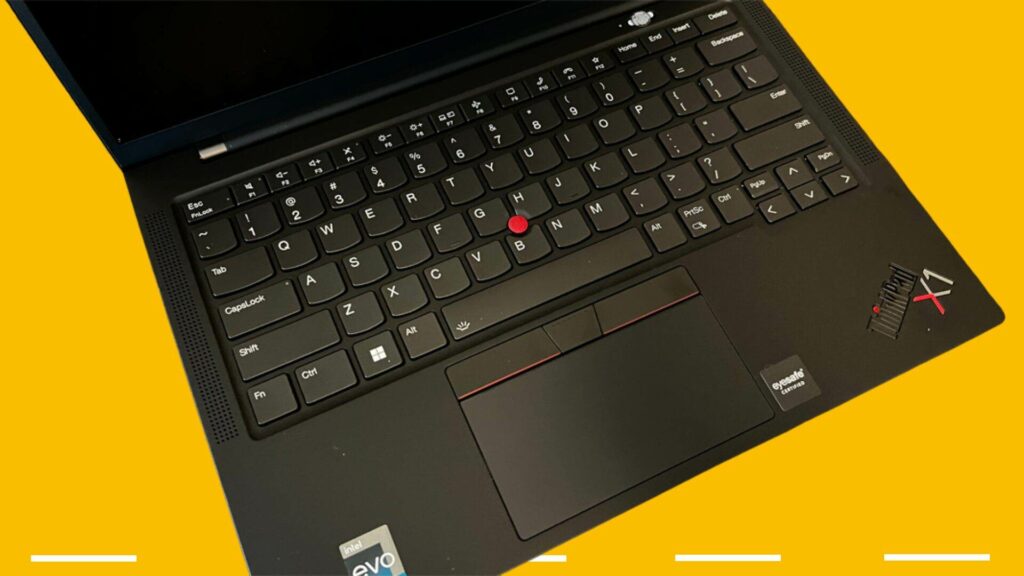The Lenovo X1 Carbon ThinkPad Keyboard keys
