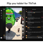TikTok's landscape mode for tablets