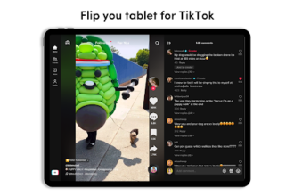 TikTok's landscape mode for tablets