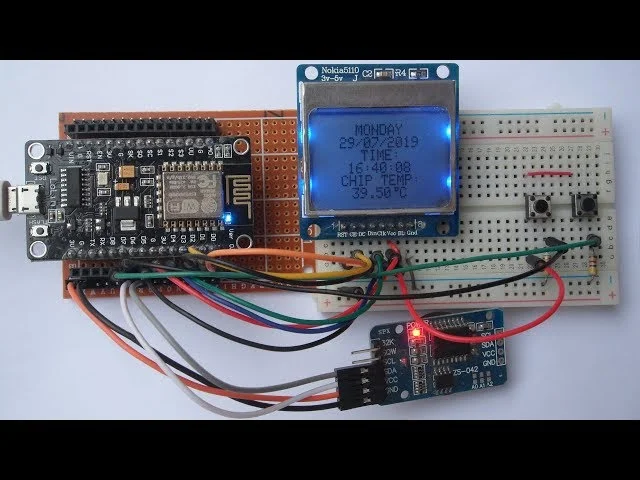 Connecting Nokia 5110 LCD Display with ESP8266 NodeMCU