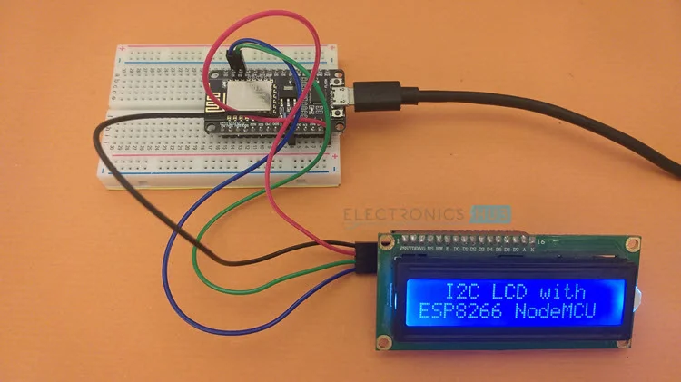 Interface PCF8574 I2C LCD with ESP8266 NodeMCU