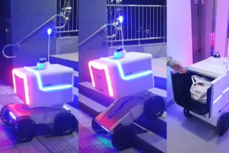 Mobinn a Hyundai venture Introduces a Delivery Robot for which Stairs are no obstacle