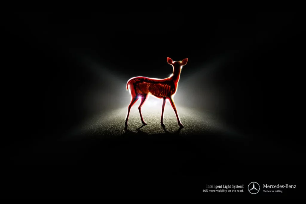 Mercedes X-Ray Headlight Ads