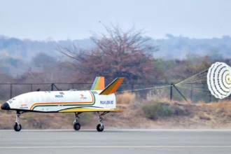 Pushpak: India's RLV LEX-02, gracefully lands on Karnataka's runway post an experimental flight.