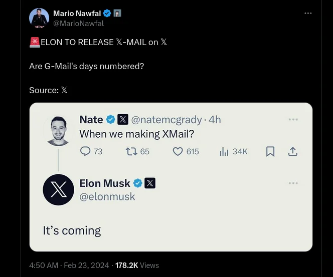 Elon Musk XMail