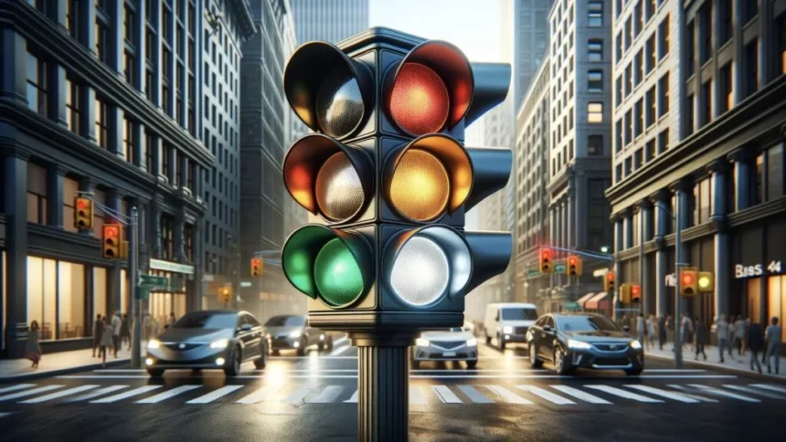 Self-Driving Cars white traffic light