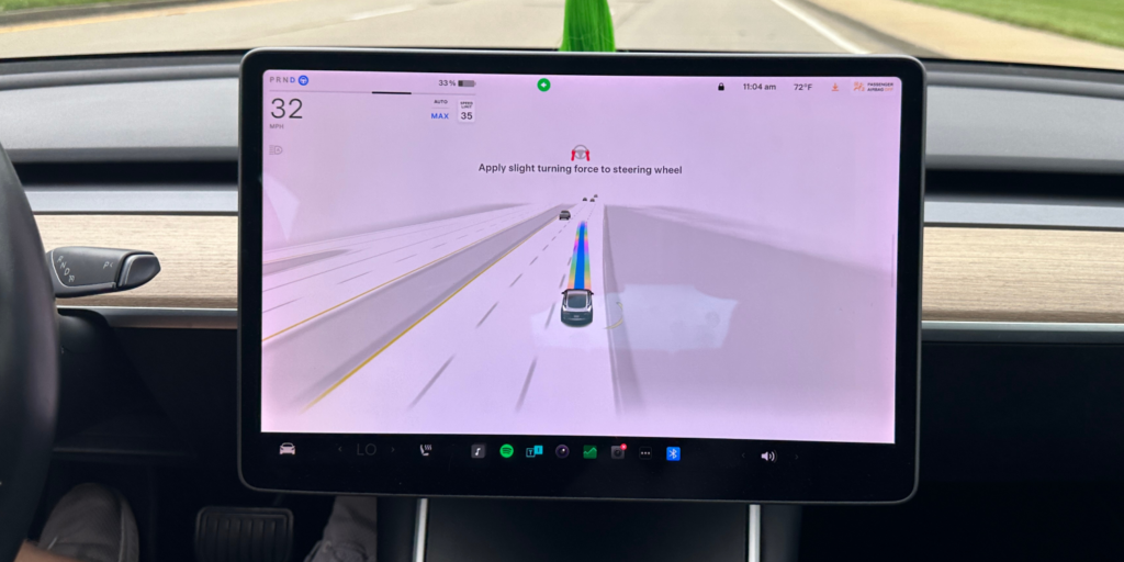 Tesla steering wheel nag