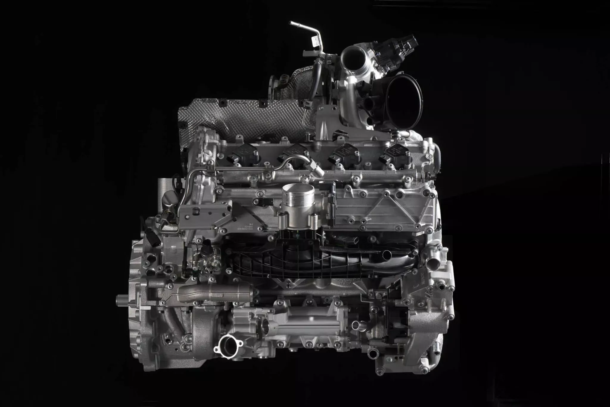 Lamborghini twin-turbo V-8 engine