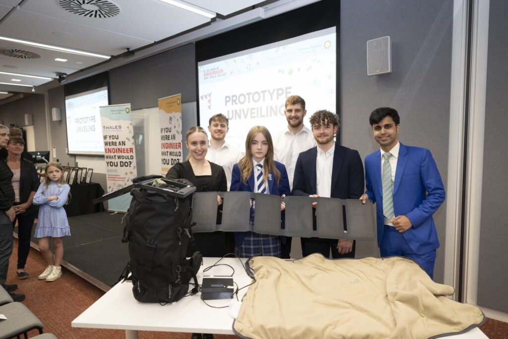 Rebecca solar-powered heated blanket