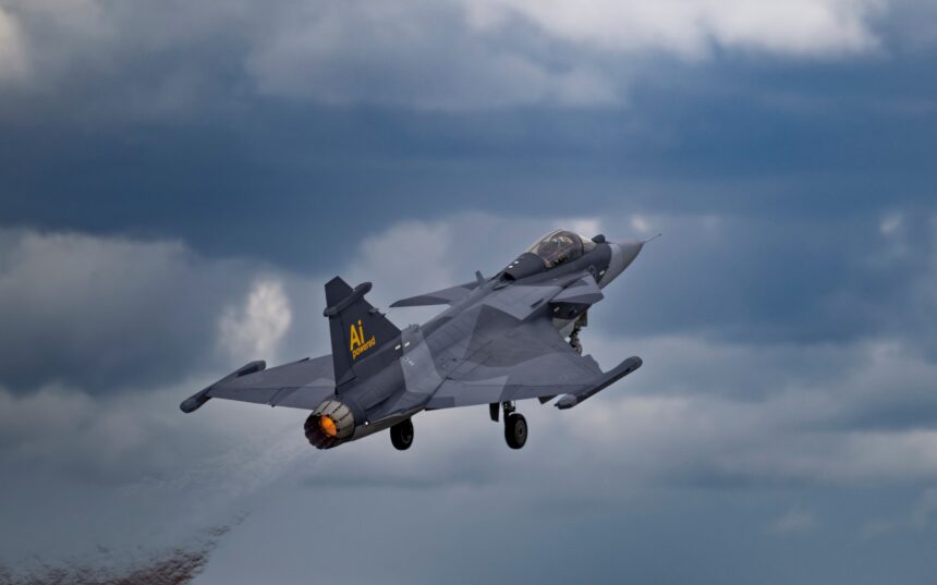 Saab Gripen E fighter jet