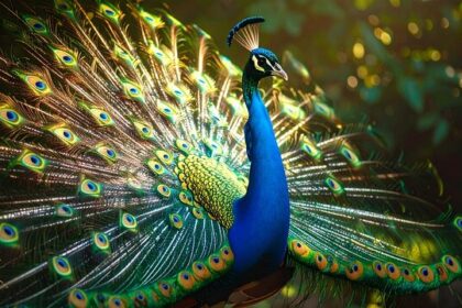 Peacock Feathers Can Emit Laser Light