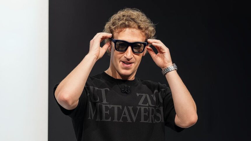 Mark Zuckerberg AI glasses not wearing