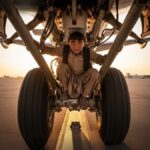Afghan boy hiding in landing gear compartment
