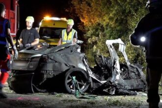 tesla accident Germany