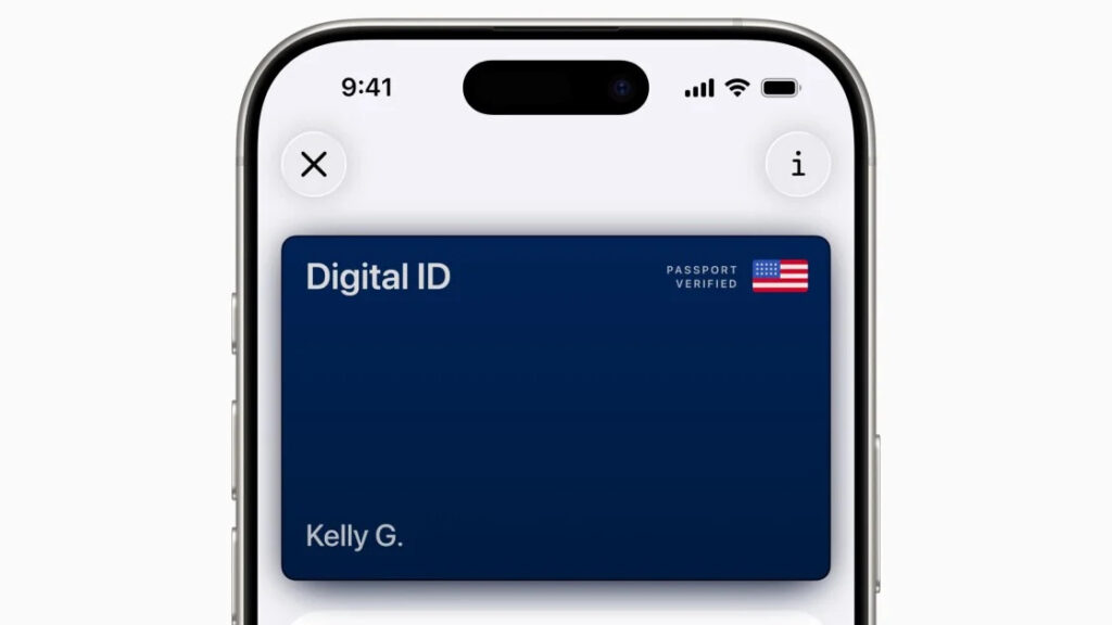iphone digital US passport