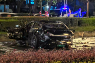 Xiaomi SU7 electric car accident