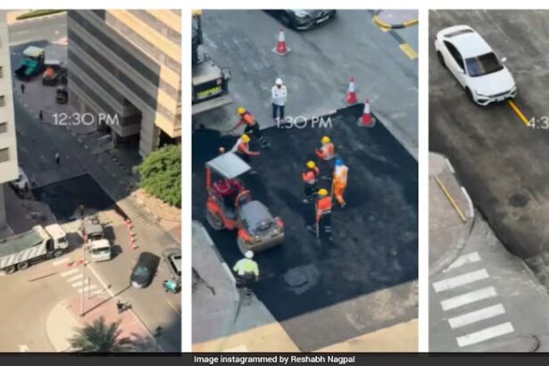 Dubai road repair