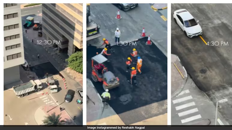 Dubai road repair