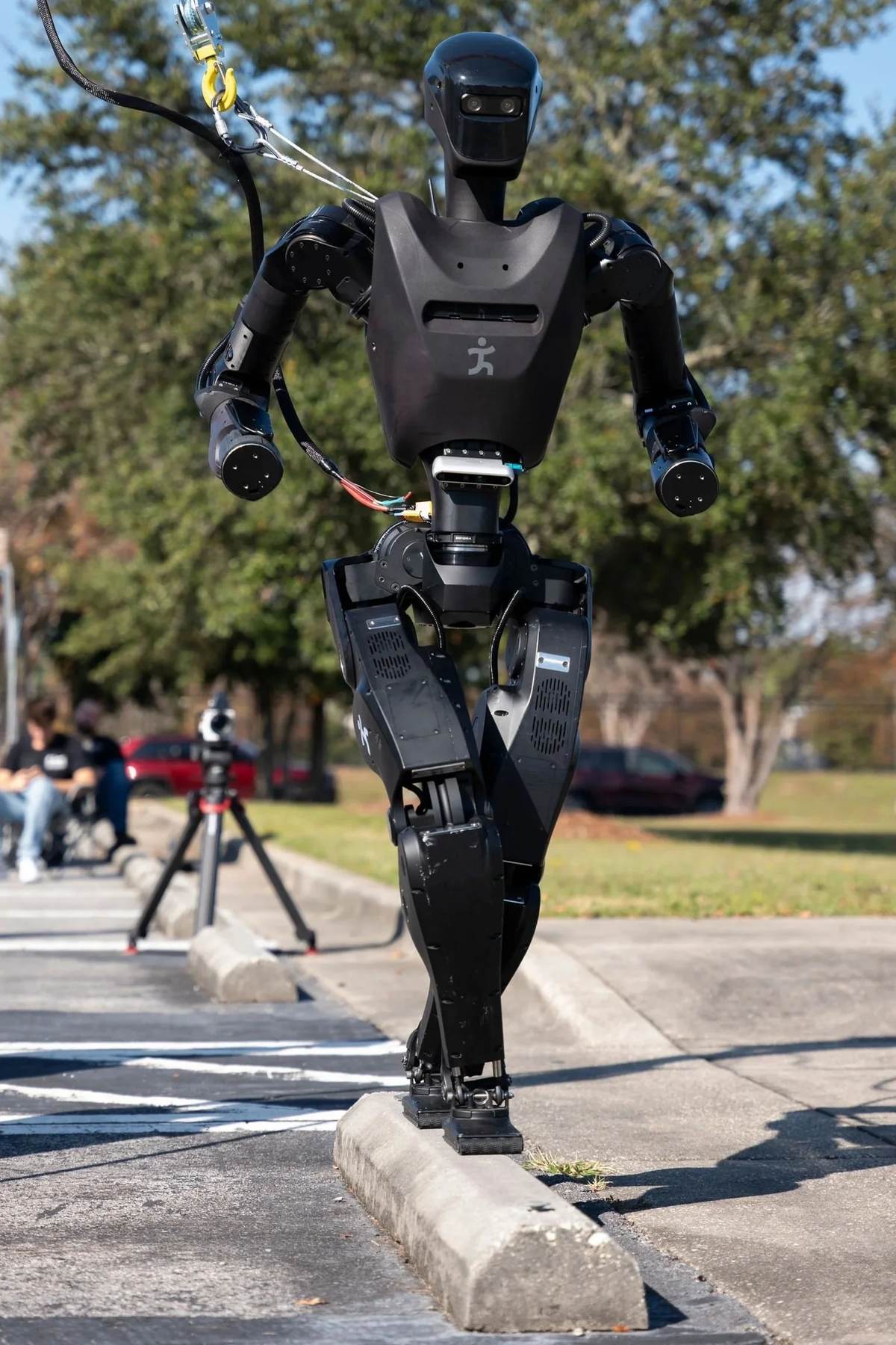 The IHMC Alex humanoid robot during outdoor testing